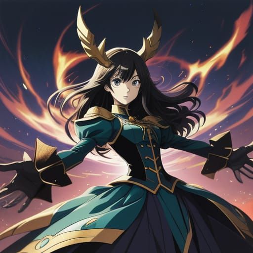 Vibrant Anime Masterpiece with Cel-Shaded Detail