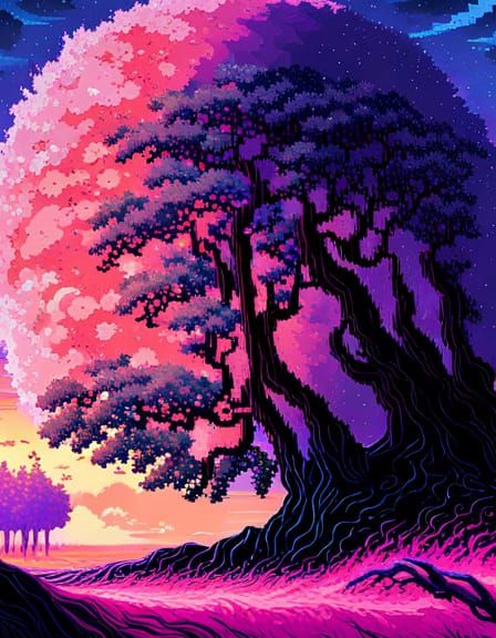 Pixelated Blossom   by @Kle00