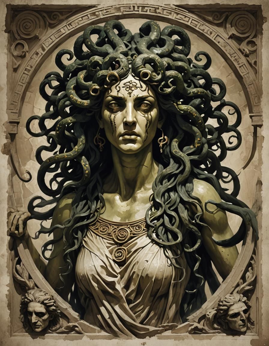 horror ancient greek medusa