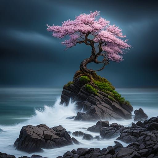 The old tree remembered spring  by @Dexx