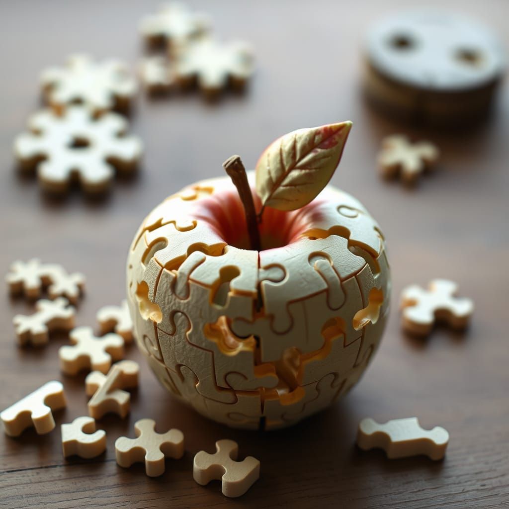 Apple that is a puzzle to take apart   by @Melanye