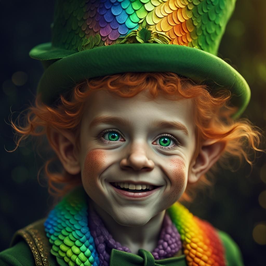 Cute little leprechaun - AI Generated Artwork - NightCafe Creator