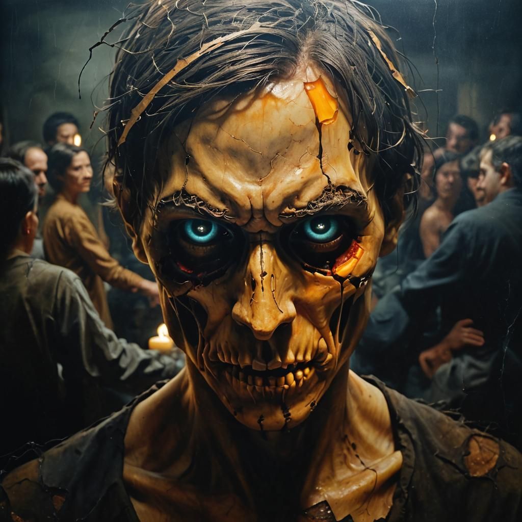 "A 360-degree extreme wide angle intricate slender pellucid feminine red-lipped cybernetic science friction neuromancing multi-layered backl...