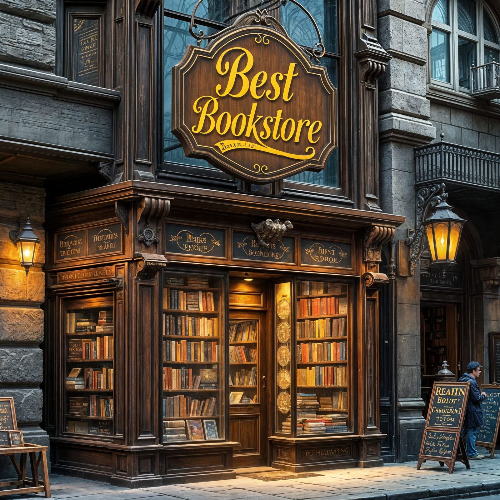 An old-fashioned bookstore  by @Mumbai AI