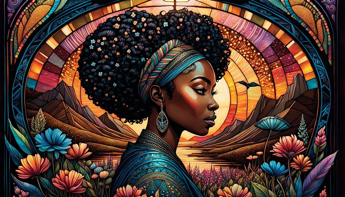 African Woman  by @FREEQ-AI