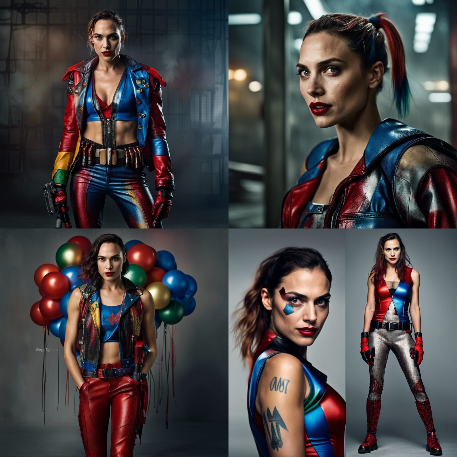 Gal Gadot is Harley Quinn - AI Generated Artwork - NightCafe Creator