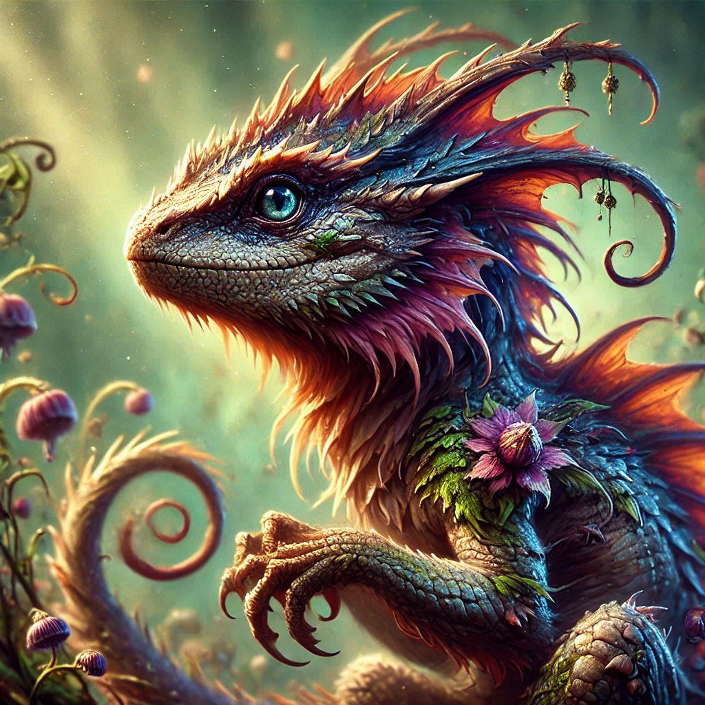adorable fairy-tale fantasy creature portrait..