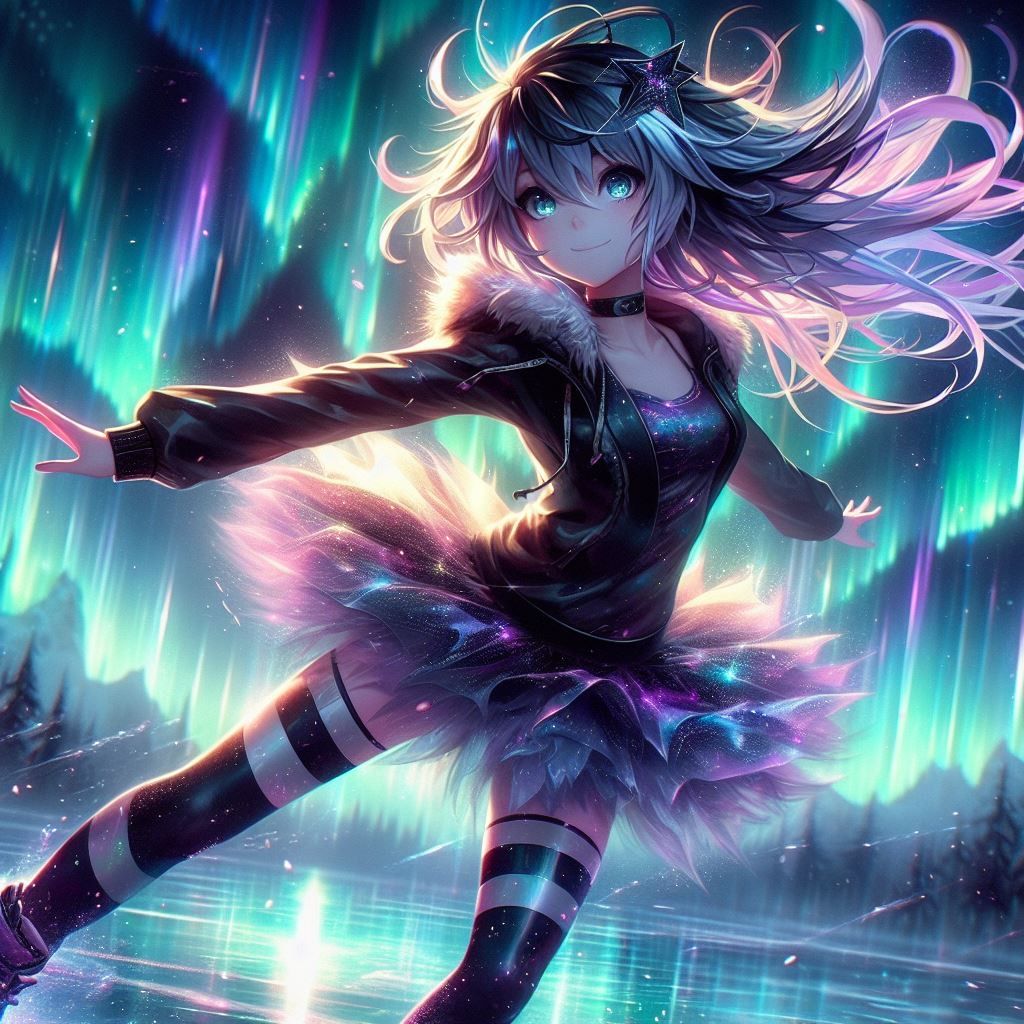 Skating the Aurora Borealis