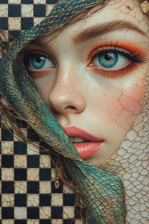 A  high-contrast portrait