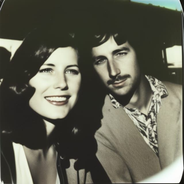 Polaroid of my mom and dad in 1972  by @MVonM