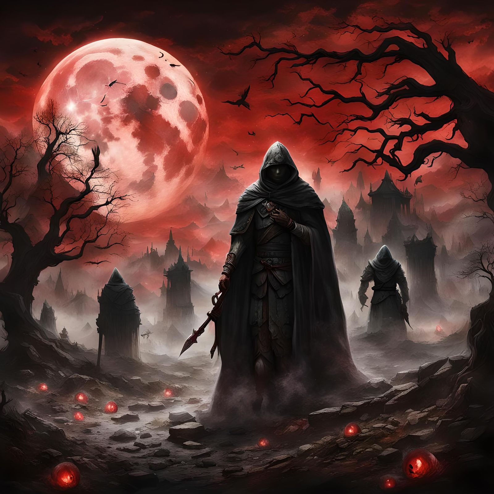 Red moon guardian  by @Chantal-Rose