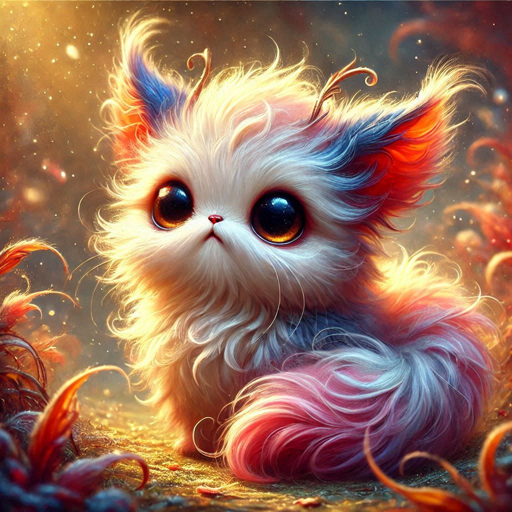 adorable fairy-tale fantasy creature portrait..