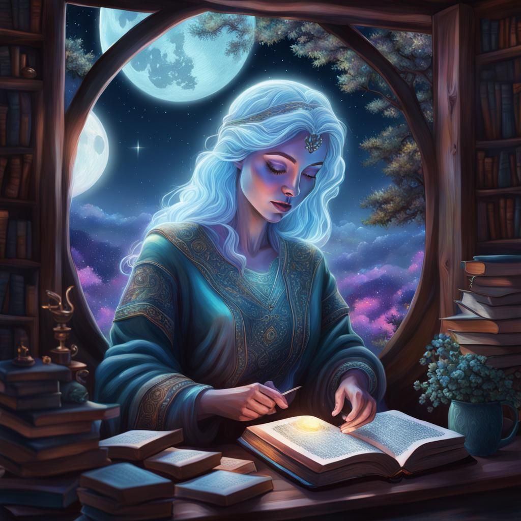 The goddess of books.