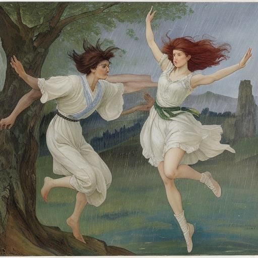 Jump from the depths to the light
Worlds in spite of everything
Dance of the wind and dawn
Through the knock and roar of the rain 
By Zinaid...