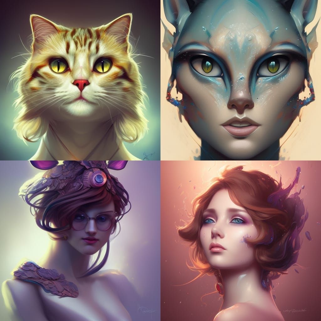 3D CAT BEAUTY FROM ANOTHER DIMENSION r/nightcafe