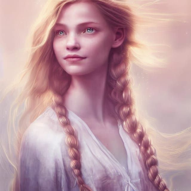 Natasha – Smiling Braided Beauty (Bright Eyes) - AI Generated Artwork ...