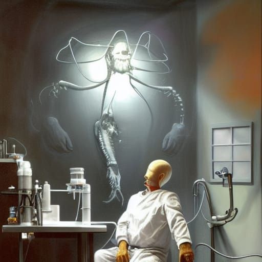A mad scientist was working in his laboratory trying to brin...