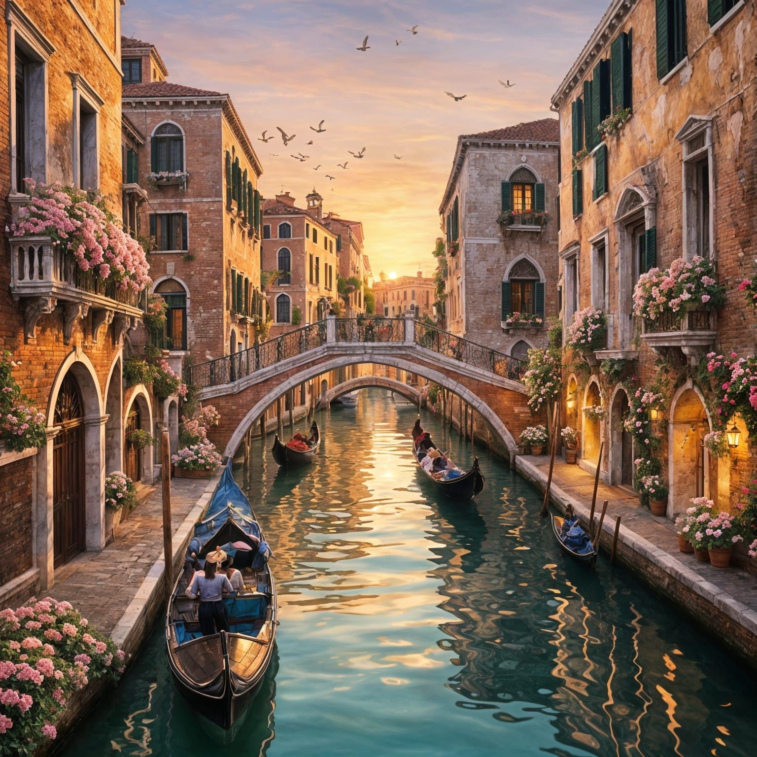 Venetian canals at dusk  by @ArwenEvenstar