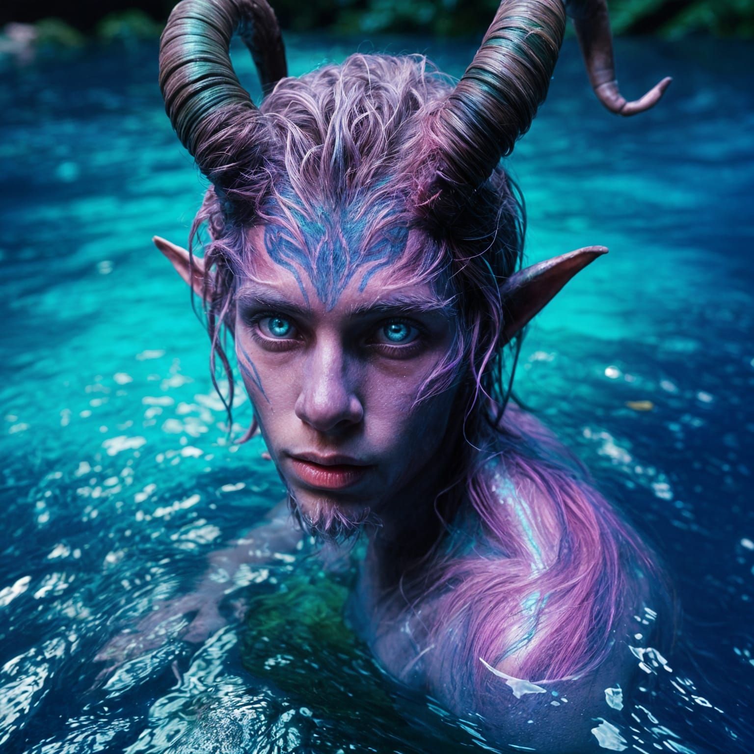 A purple Faun