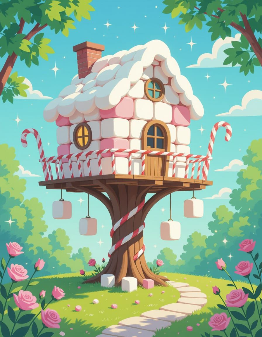 candy treehouse  by @andrea