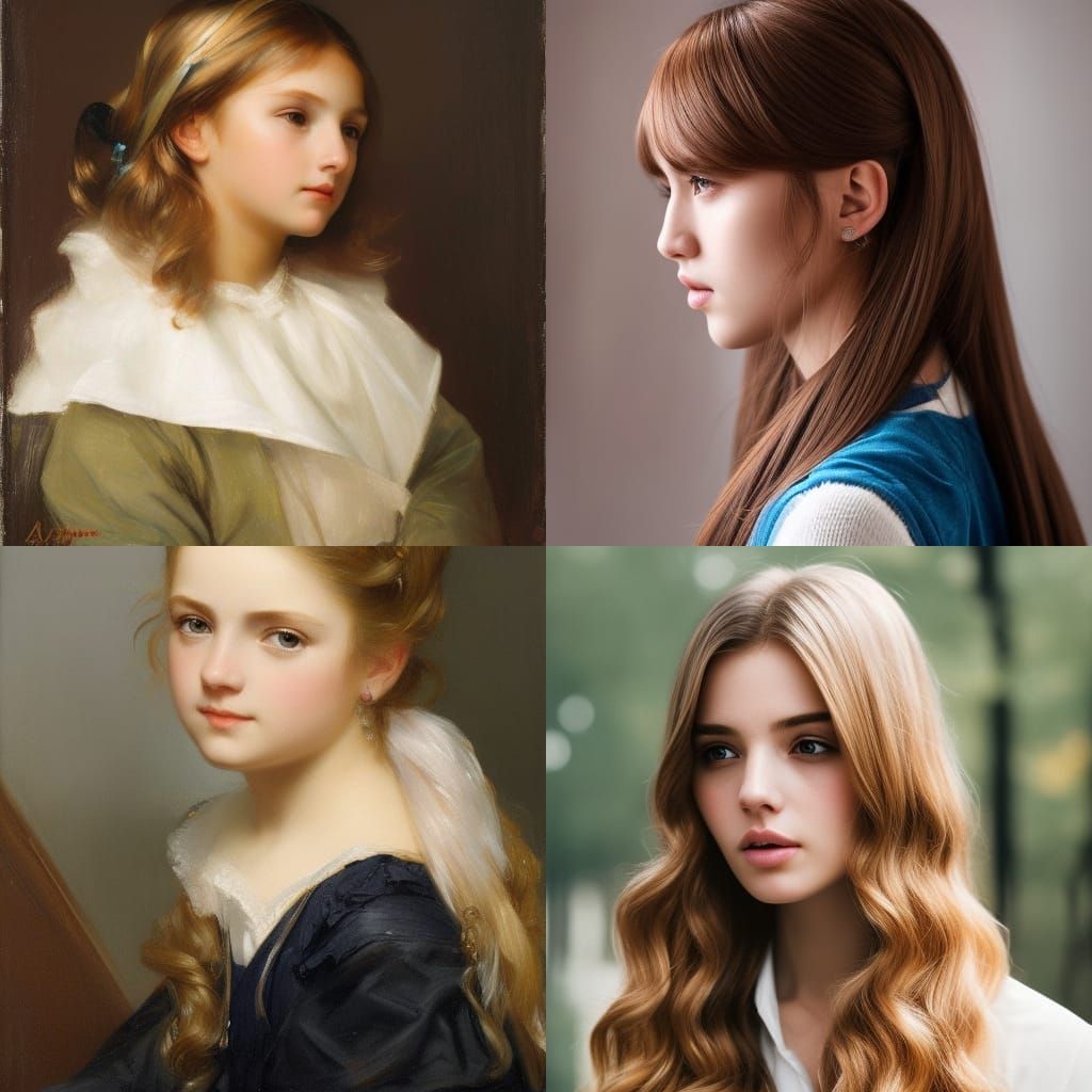 school aged girl with blonde hair