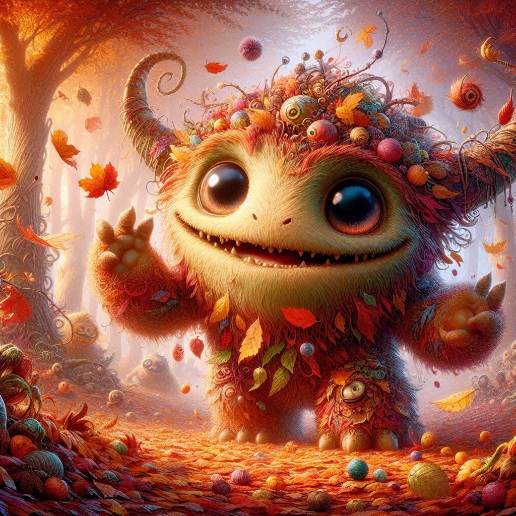 adorable fairy-tale fantasy creature portrait..