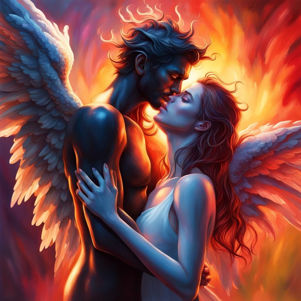 Angel and demon in love