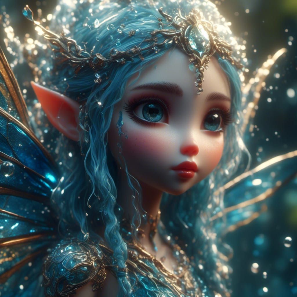 Cute little water fairy elven💦🧚🏻‍♀️