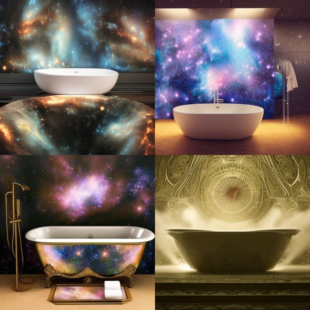 galaxy bathtub - AI Generated Artwork - NightCafe Creator