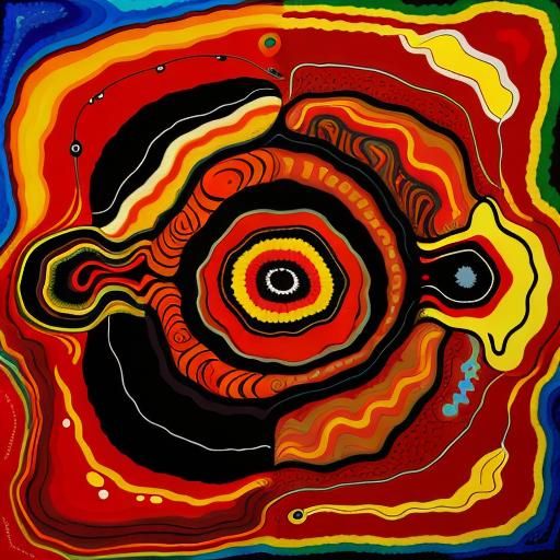 Sadness. Weird pareidolia faces. Surrealist art. Aboriginal ...