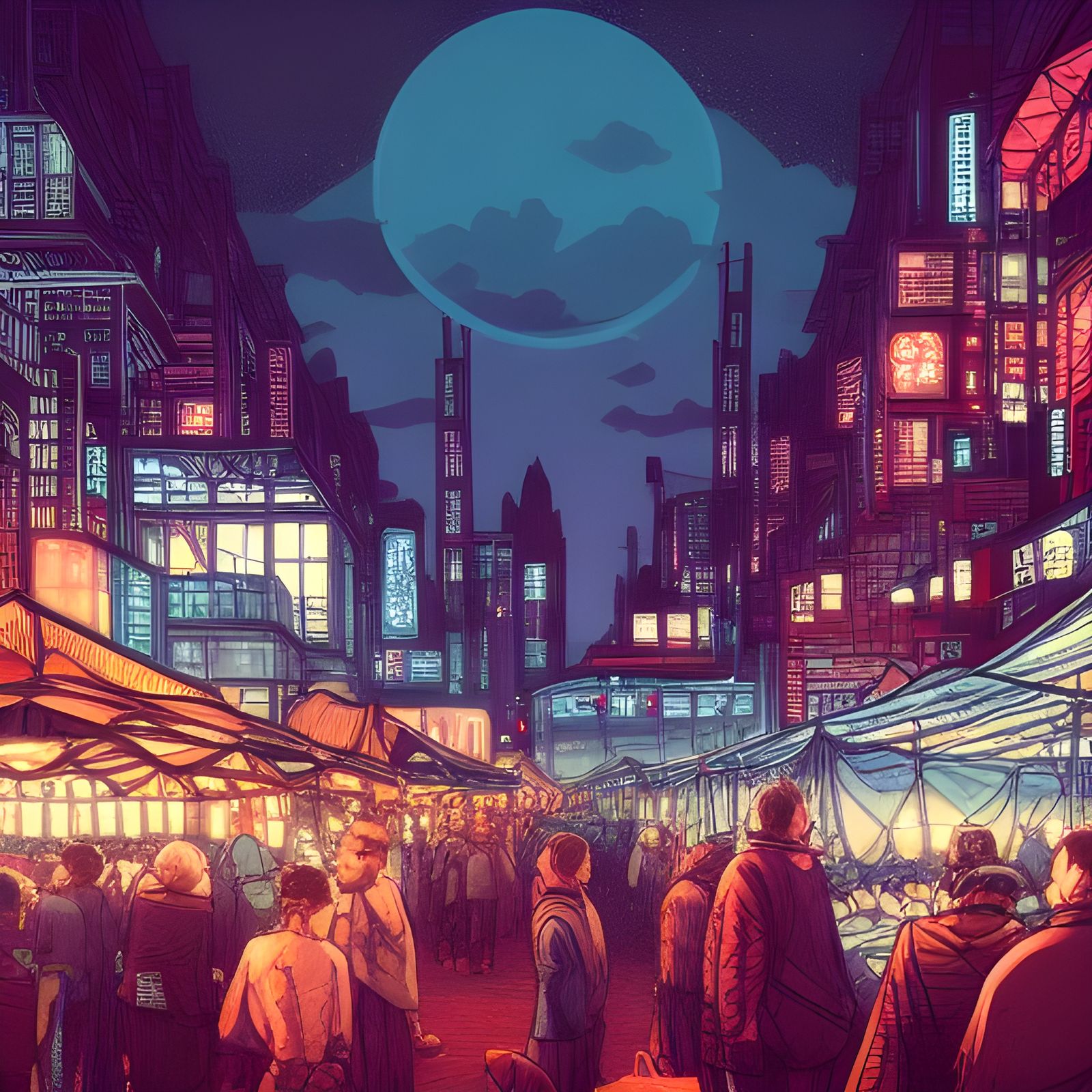 Busy Market