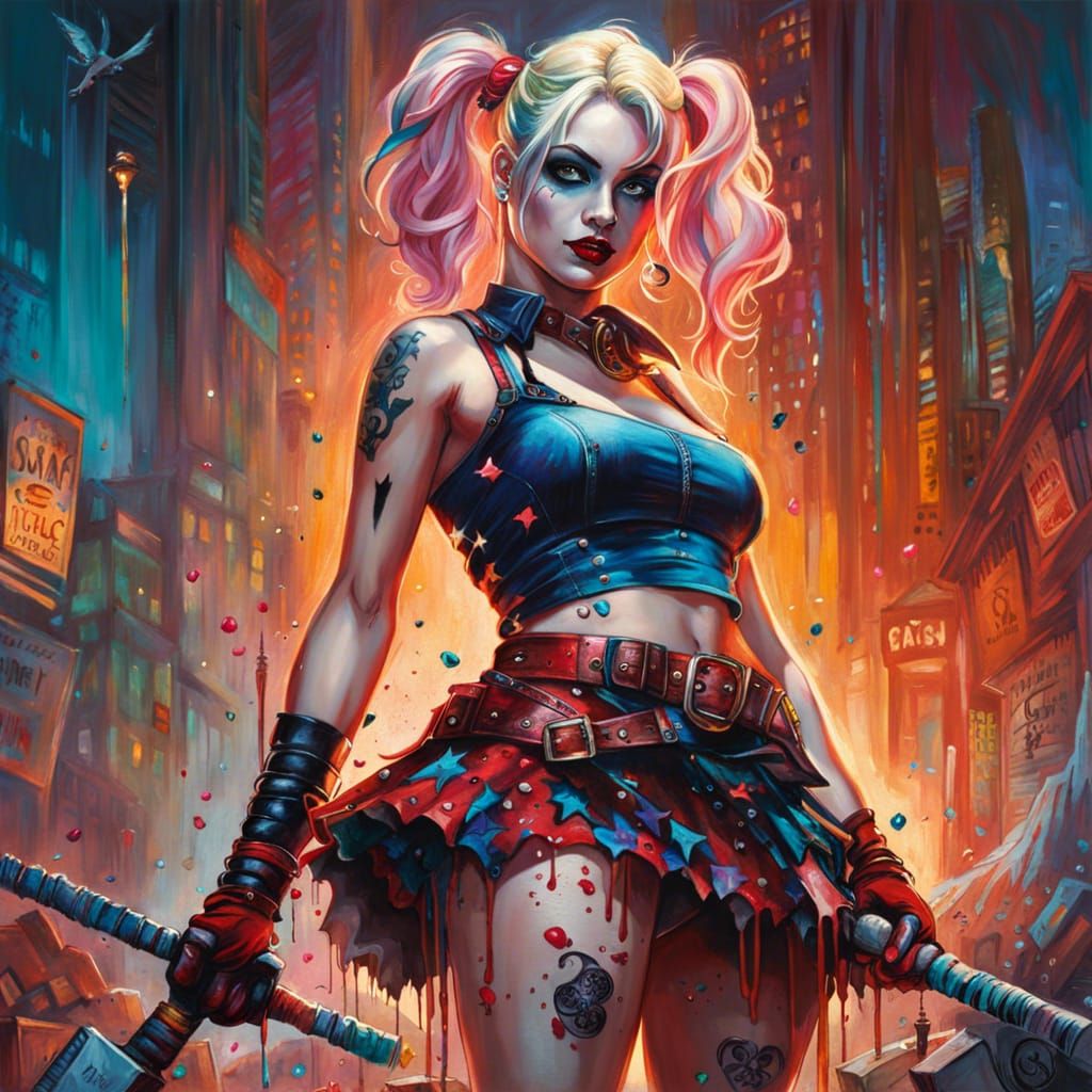 Harley-Quinn - AI Generated Artwork - NightCafe Creator