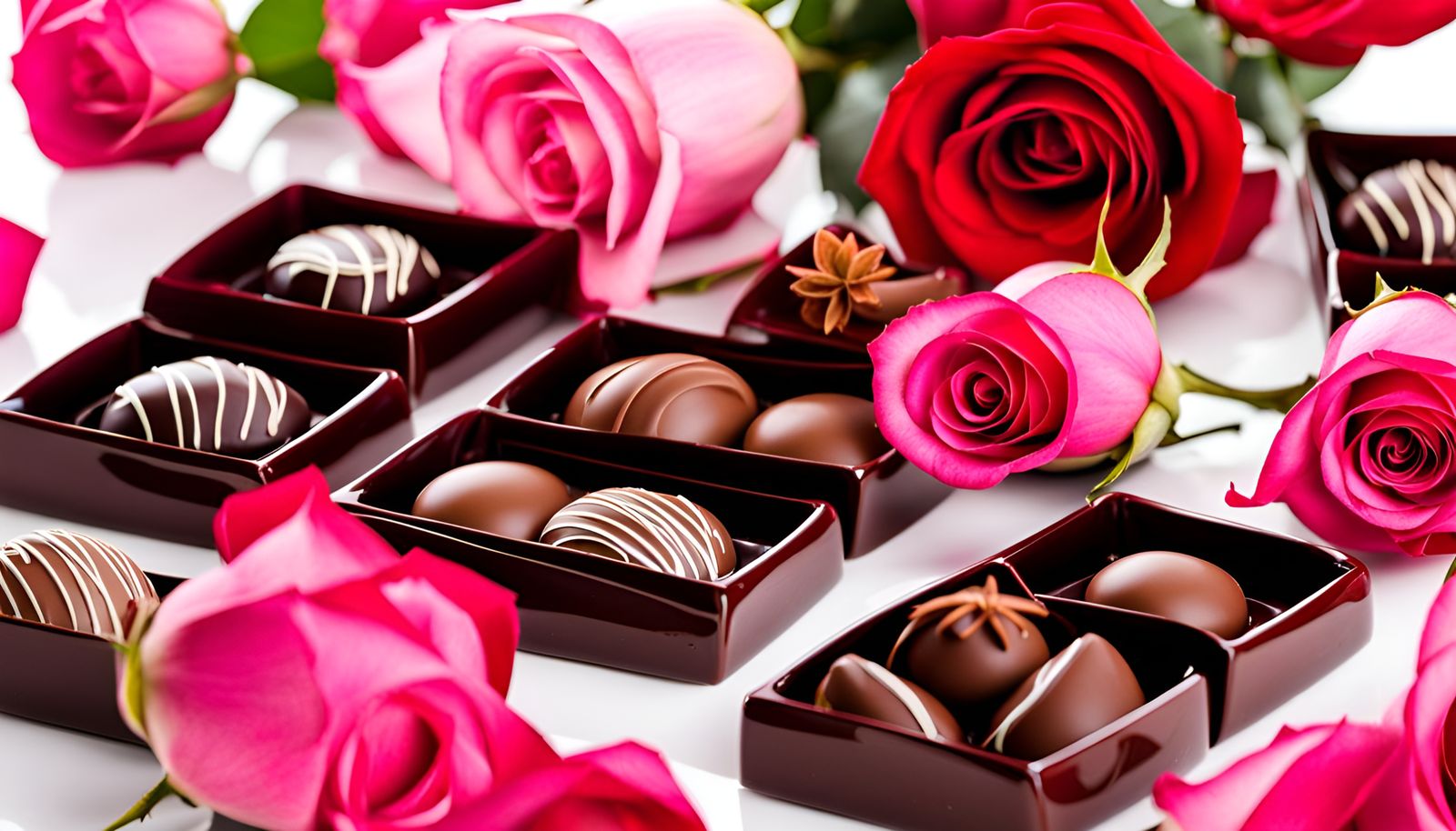 chocolates & roses AI Generated Artwork NightCafe Creator