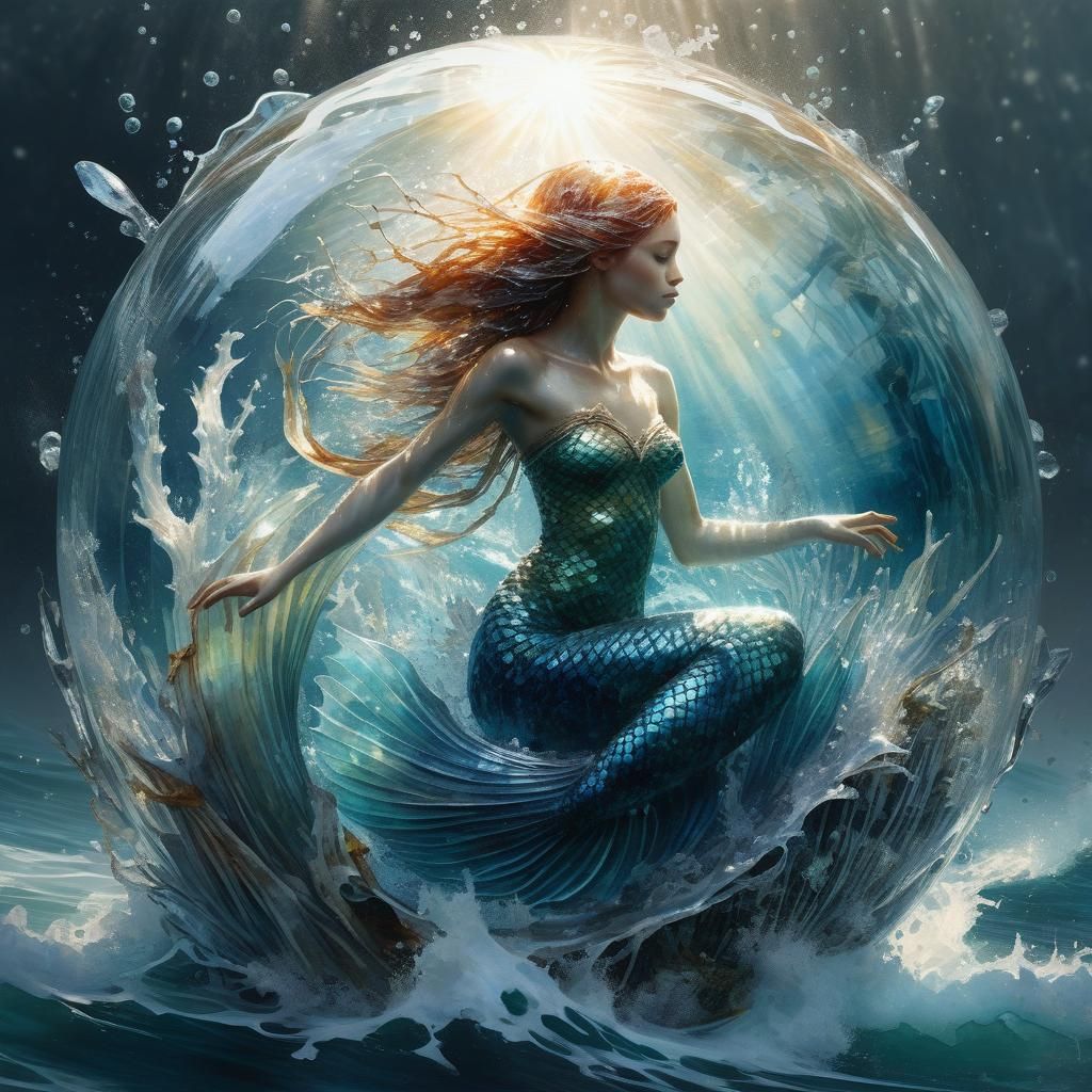 Caught in a bubble  by @QueenKittyKat