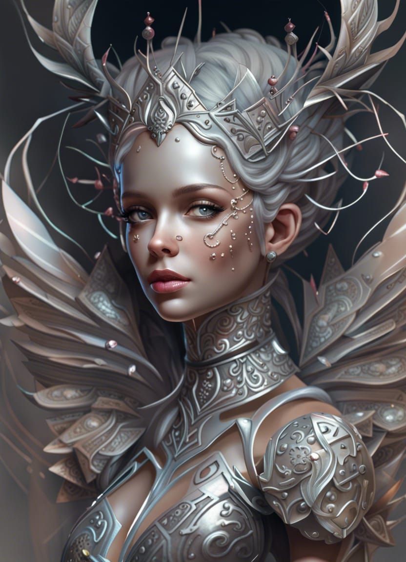 Silvista - The Silver Empress - AI Generated Artwork - NightCafe Creator