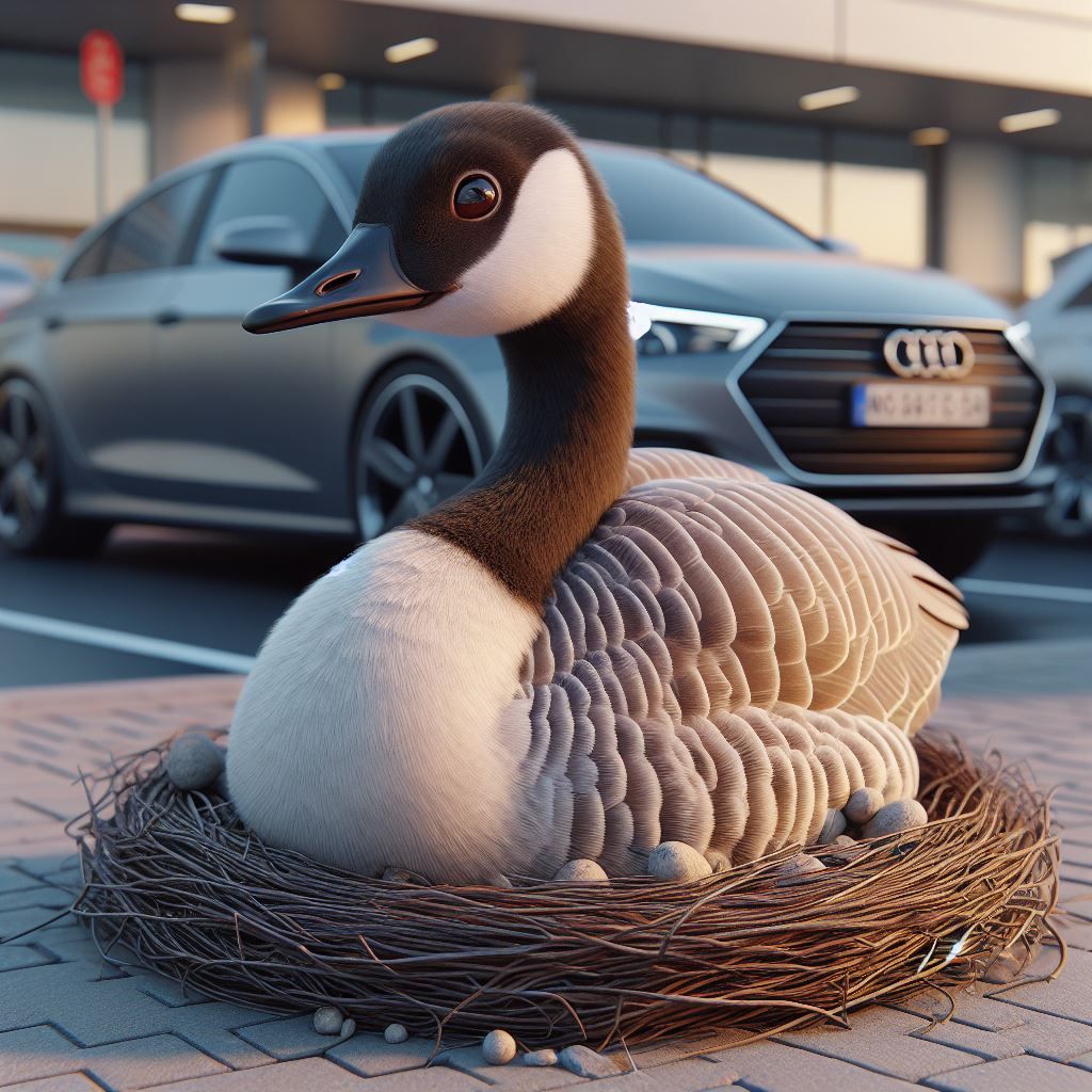 Ah yes, the perfect place to nest. Shouldn't be a problem