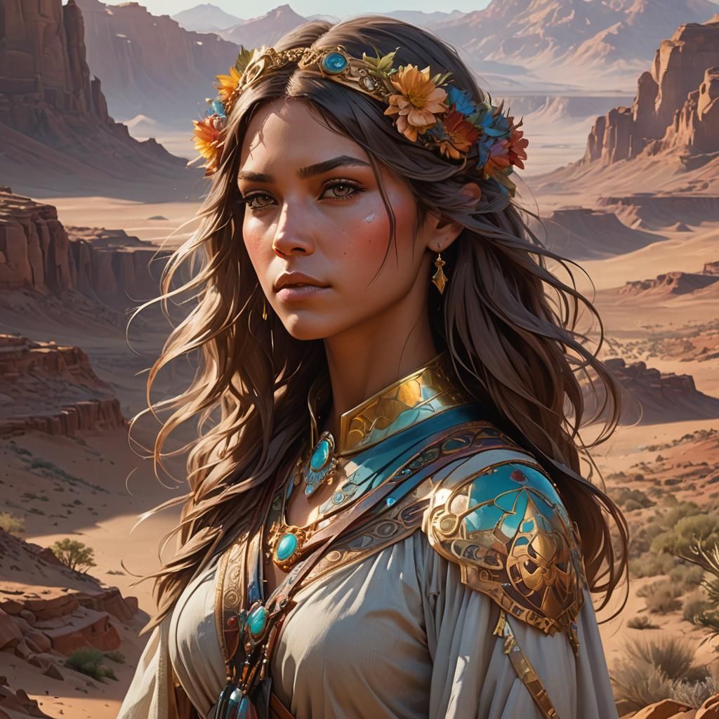 a majestic desert view