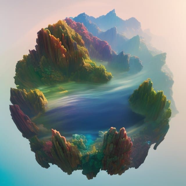 Suspended Paradise   by @Enwejob