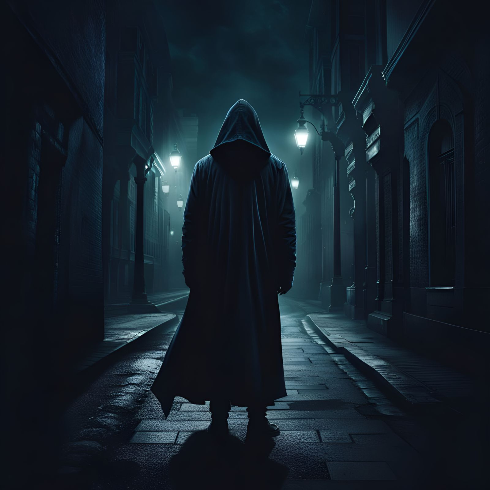 Hooded figure  by @Skymoogle