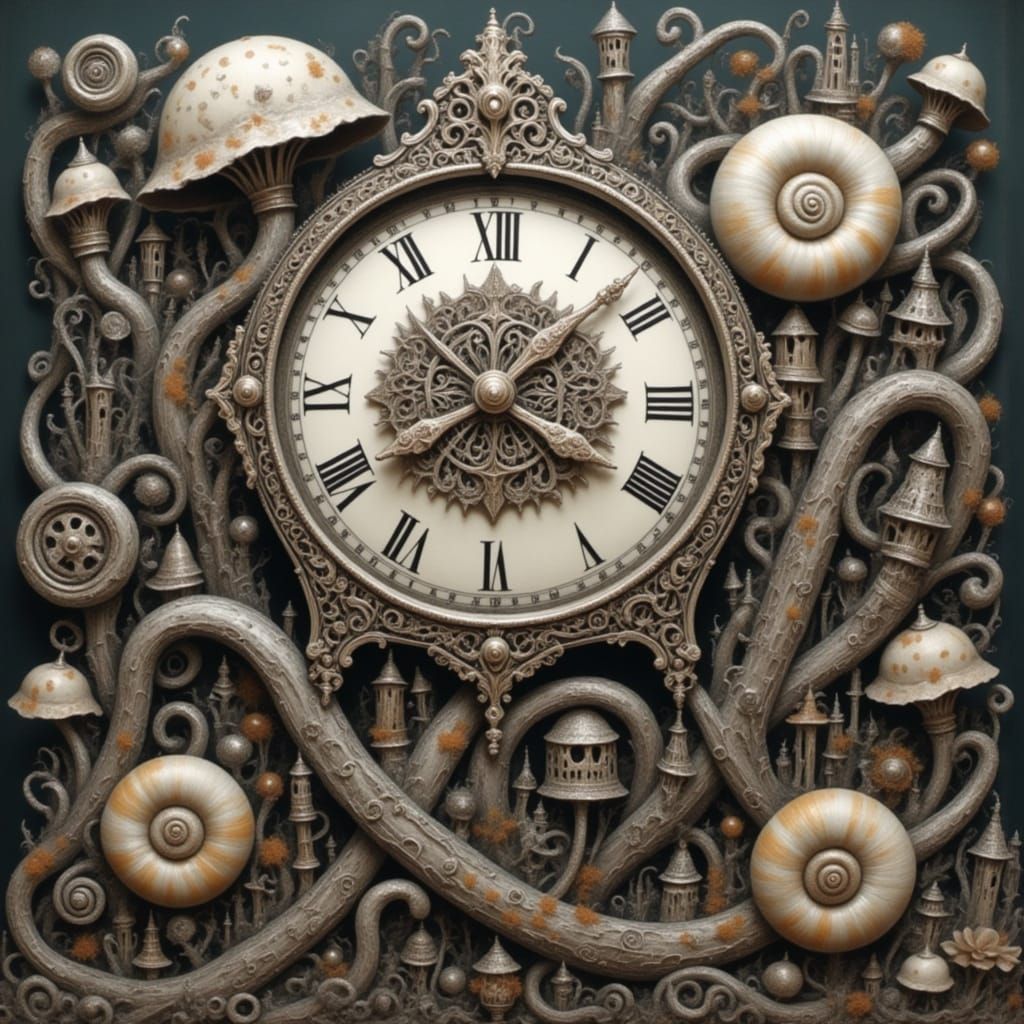 <lora:THE HOWLING:1.0> Clock snail