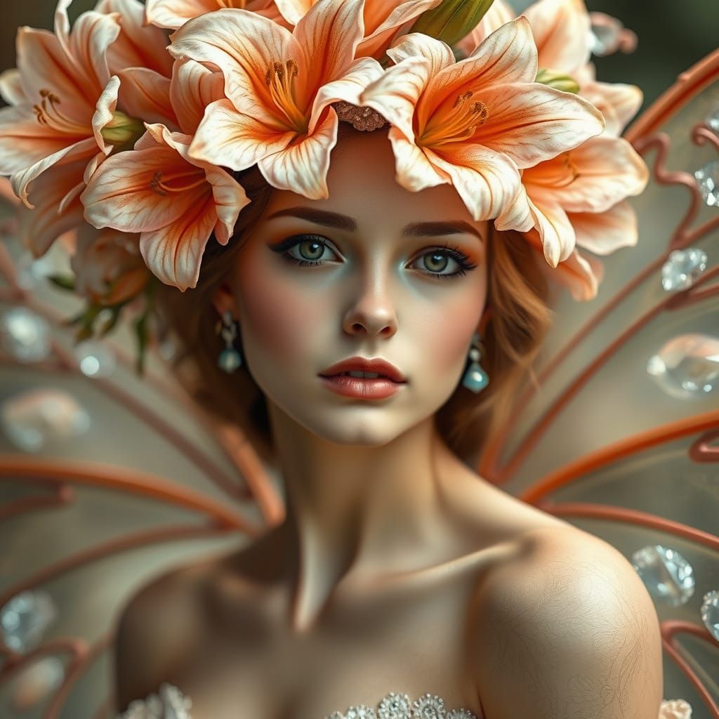 Fairy with lily hat  by @Setra134