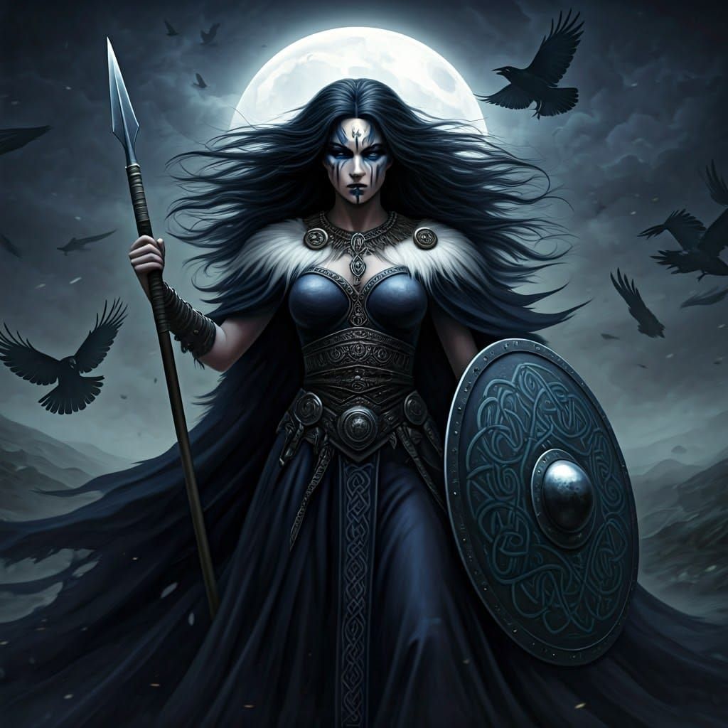 The Celtic Goddess Morrigan (Morrigu)  by @RC