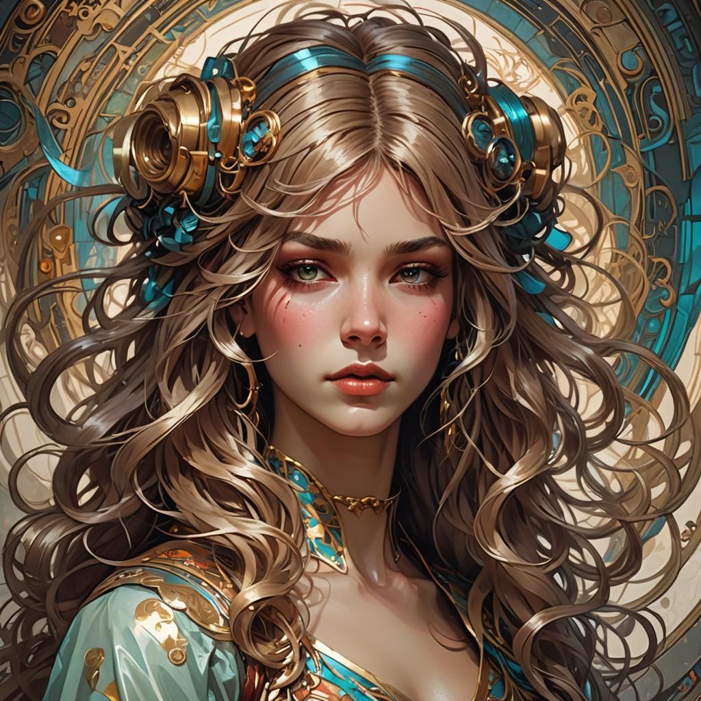 She puts a wig on her head
Made of hair from one who's dead....