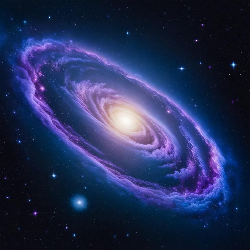 Epic Galaxy Supernova in Cinematic 35mm Film Style