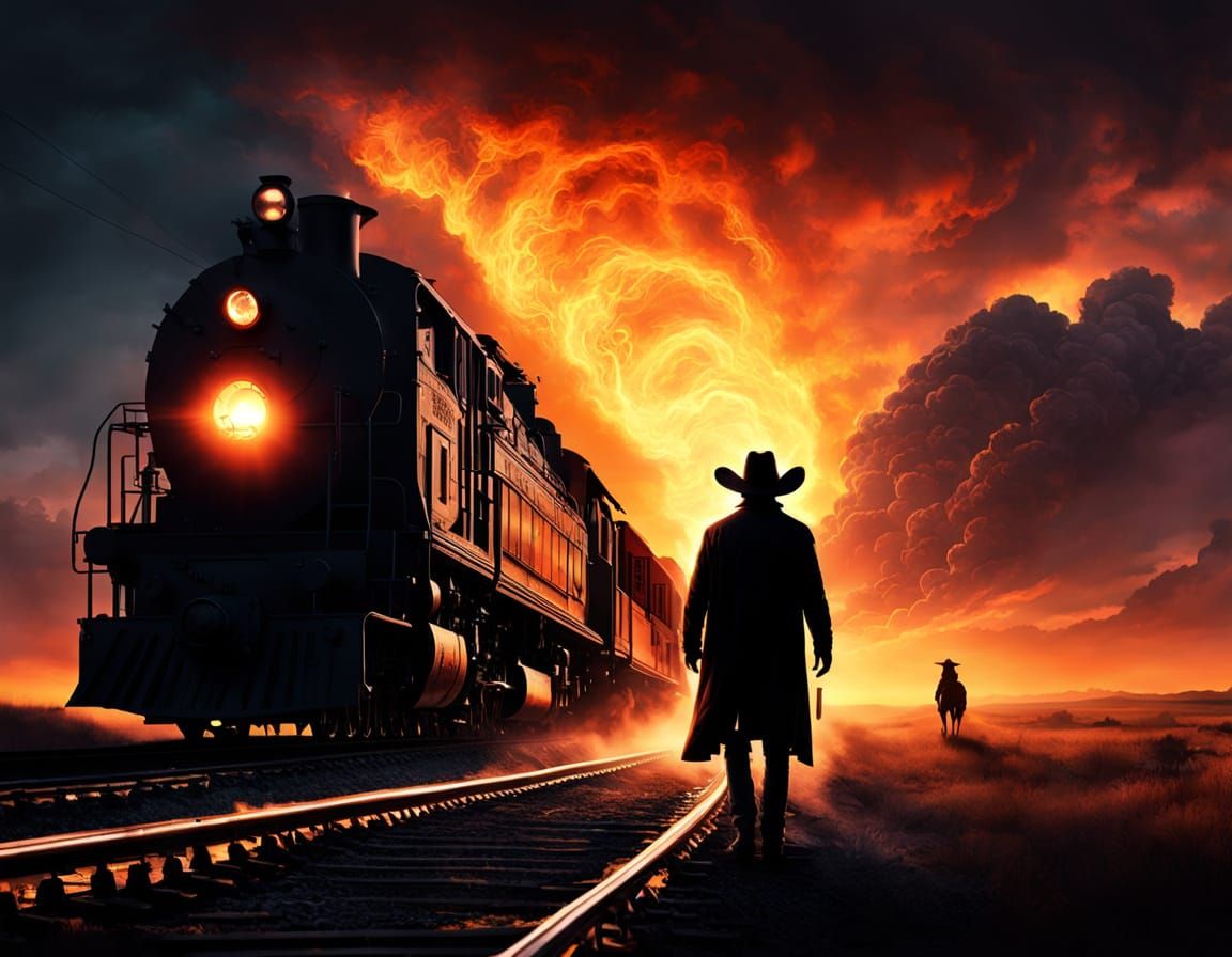 The Stranger Walks Alone  by @LouanneST