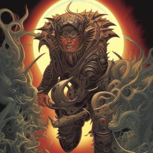 New God Conquers Machine: Comic Book Art