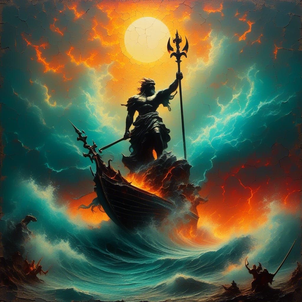 <lora:Lebowski CrackedLine:1.0> MINIMALIST oil painting on old cracked dry canvas with a slightly shiny effect and visible brush strokes:: E...