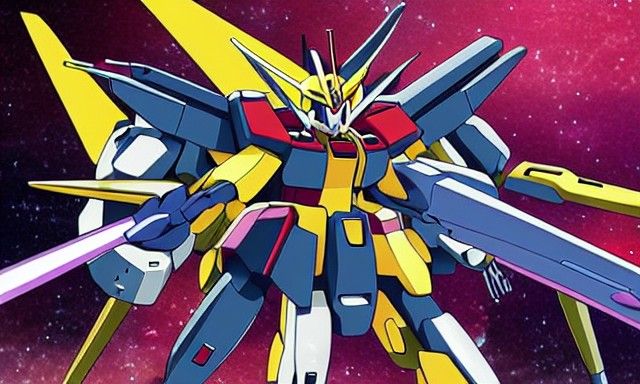 Gundam fighting each other