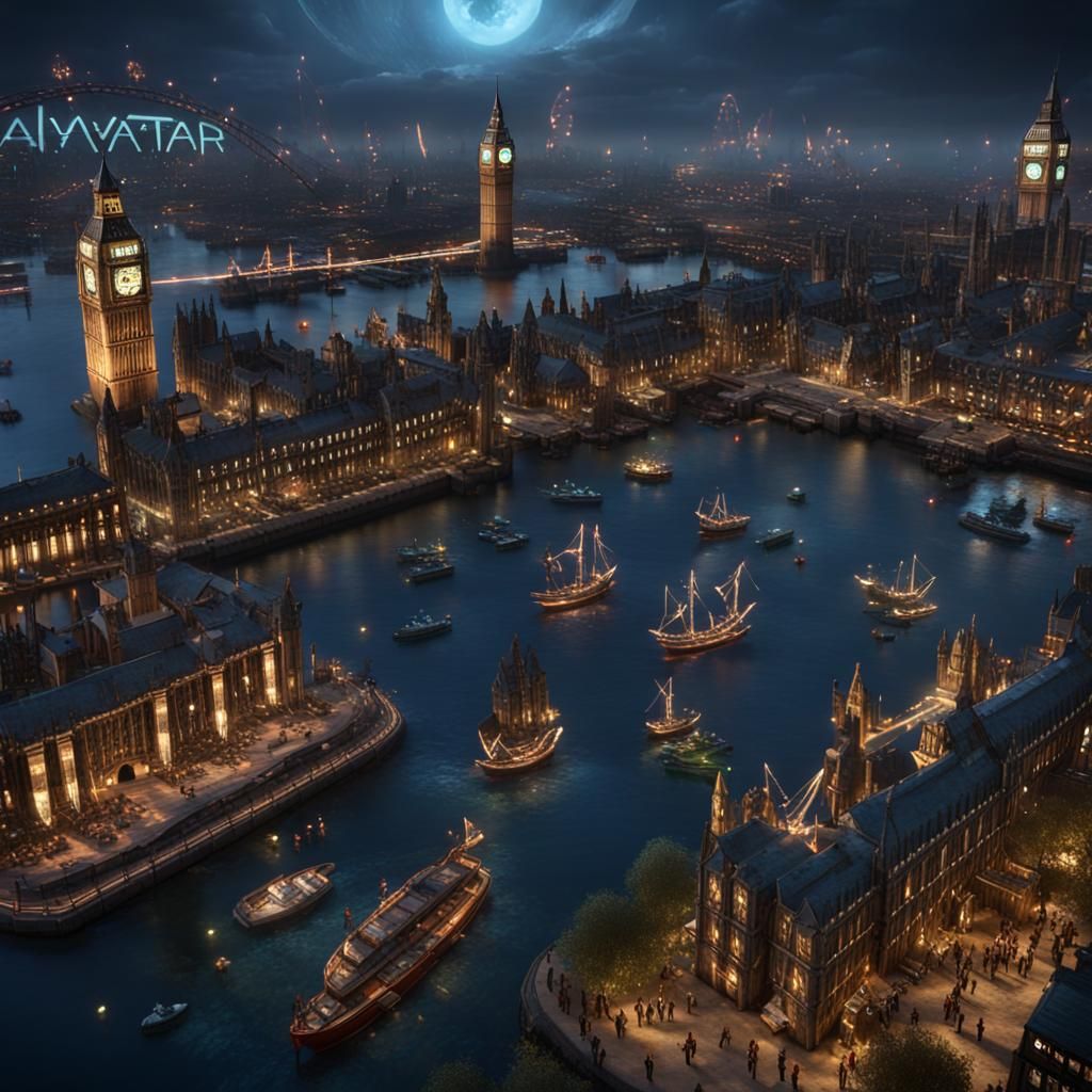 Nightscape of London   by @mansai