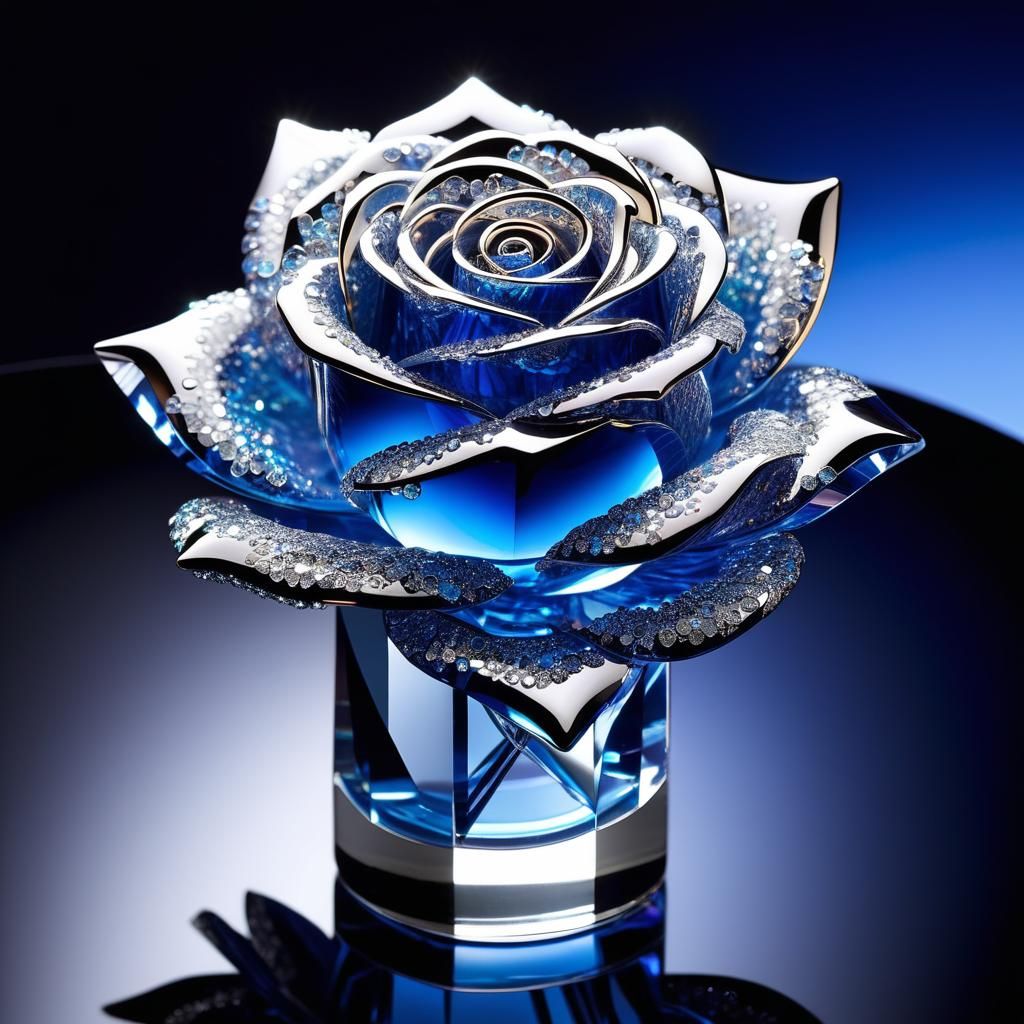 Sparkle Rose - AI Generated Artwork - NightCafe Creator